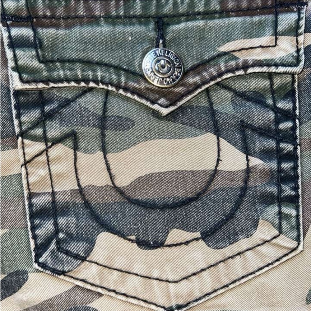 camo true religion jeans